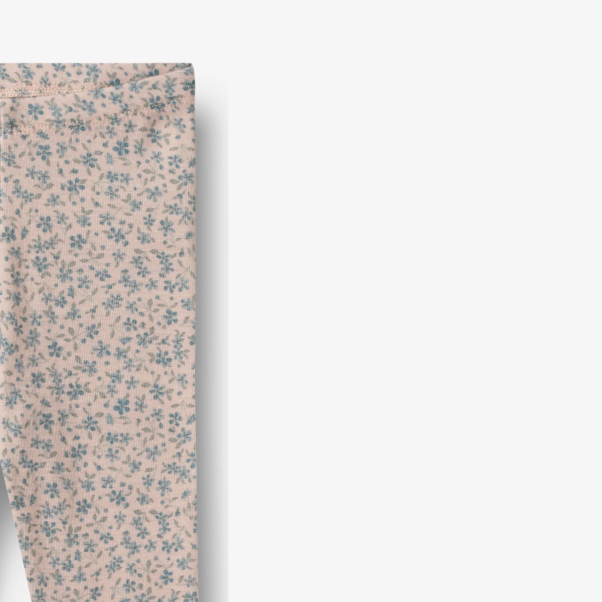 Wool Leggings Agi - blue flowers - Image 4