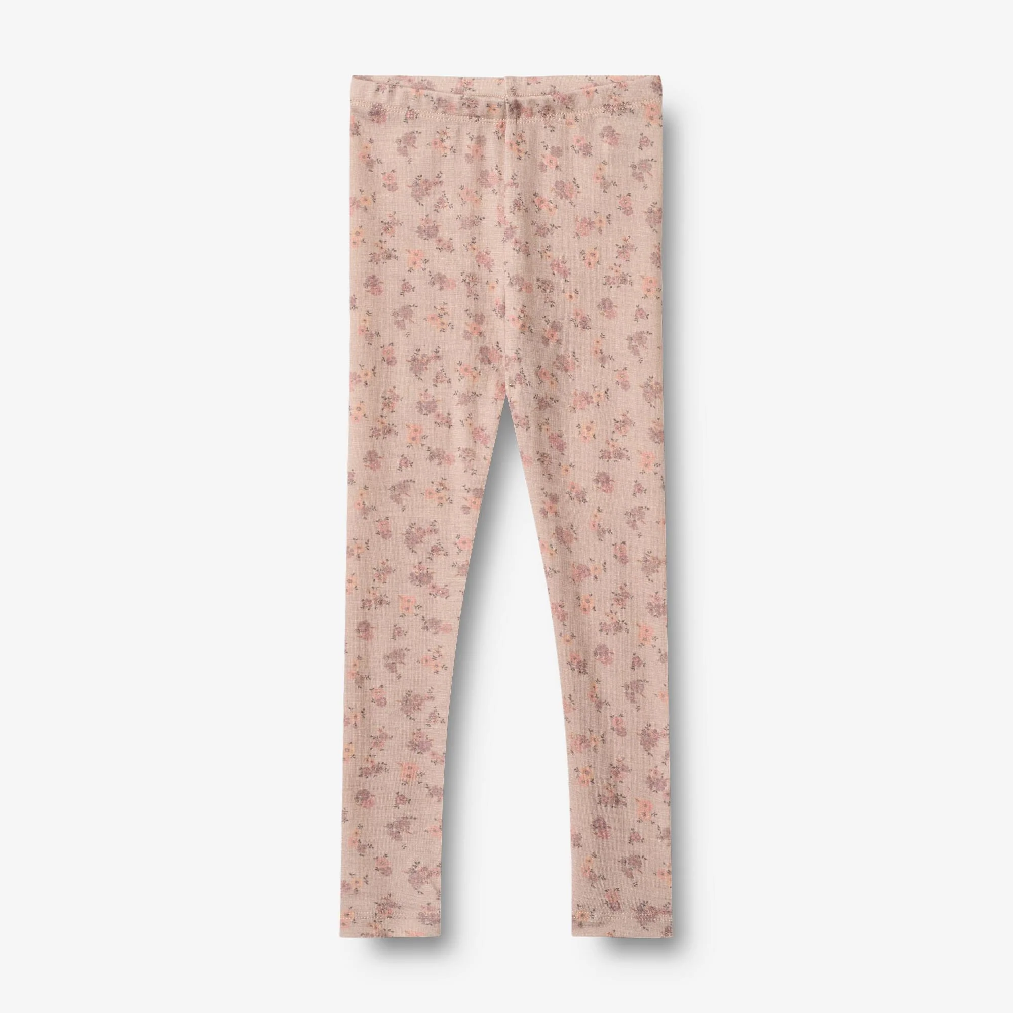 Wool Leggings Agi - lilac flowers