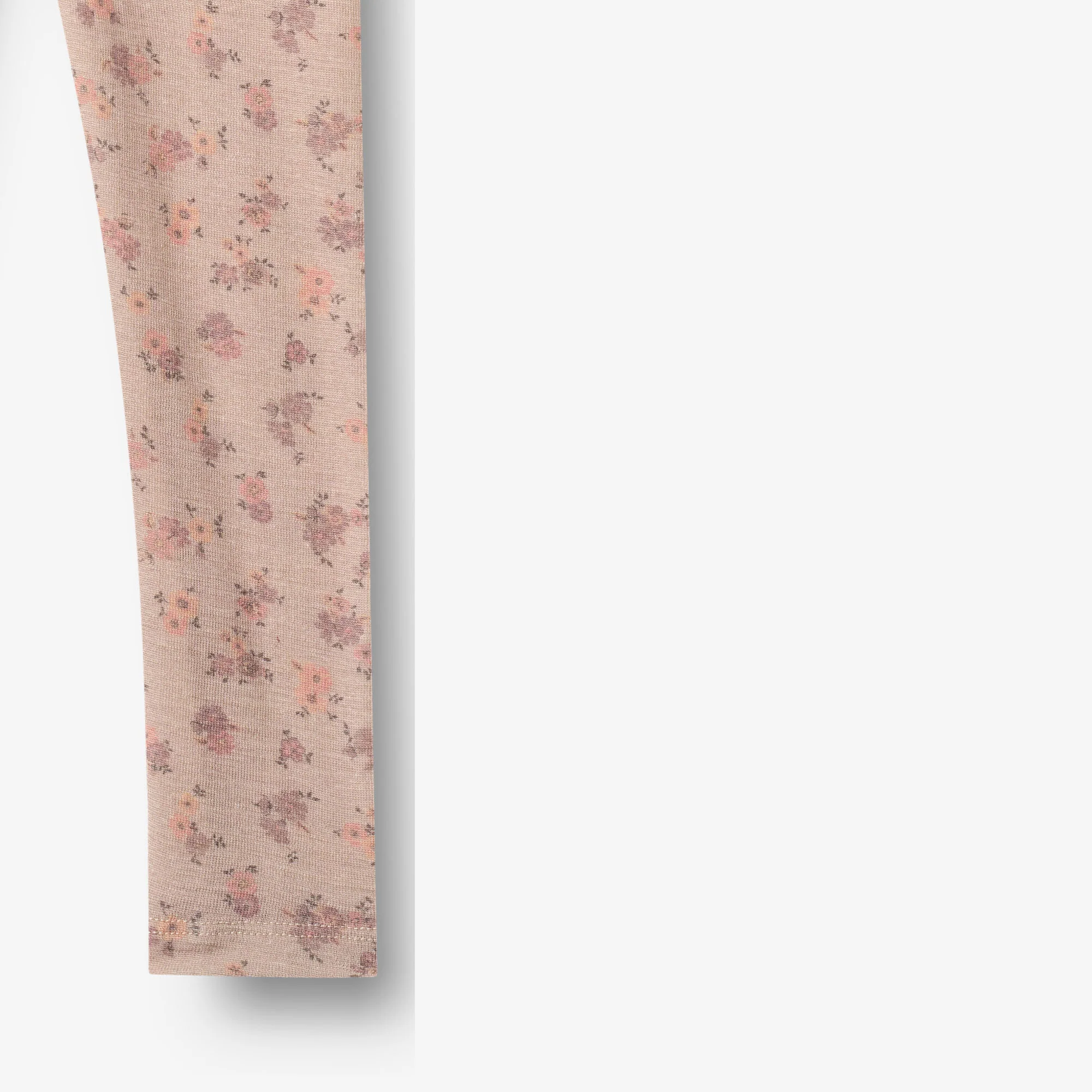 Wool Leggings Agi - lilac flowers - Image 3