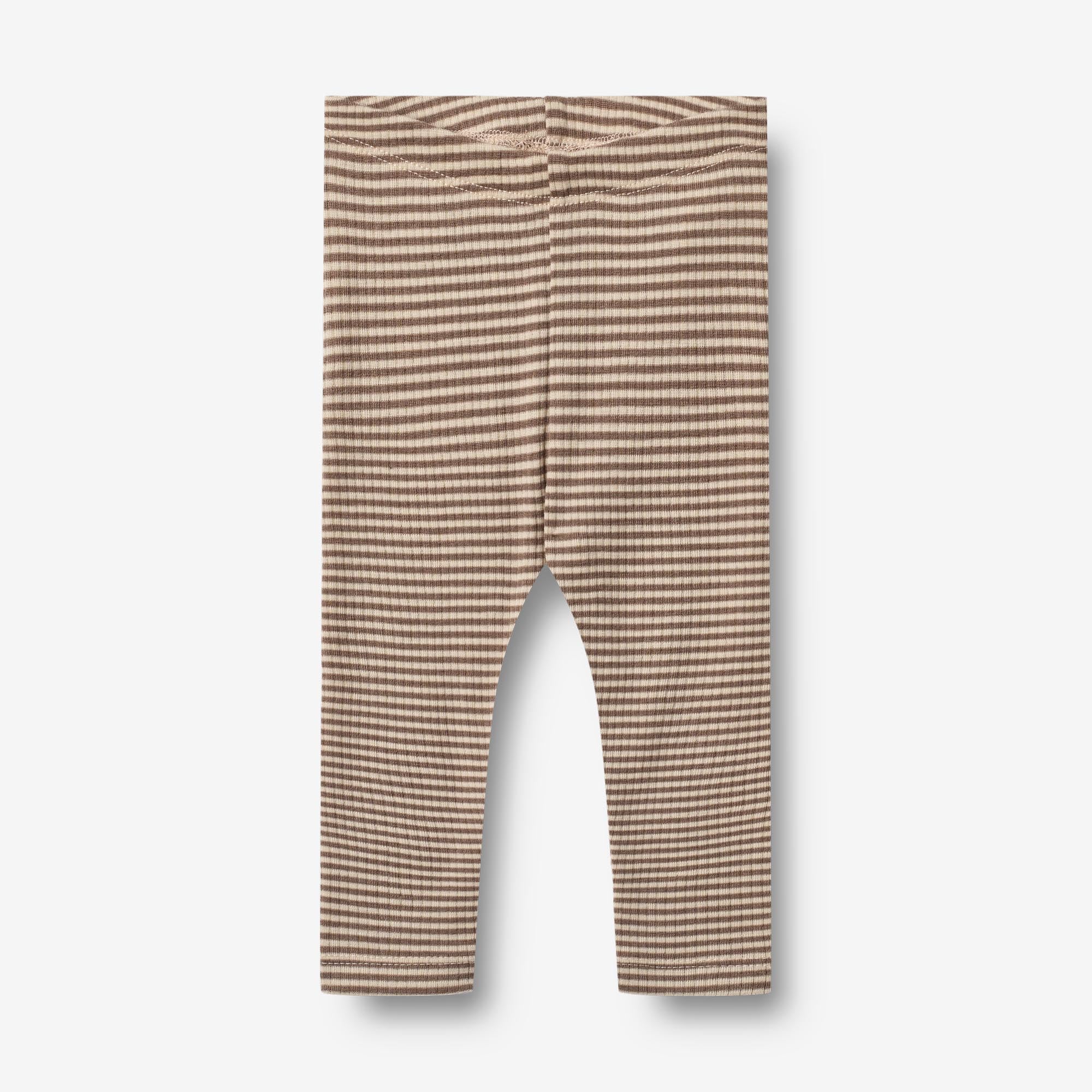 Wool Leggings Agi - wood stripe