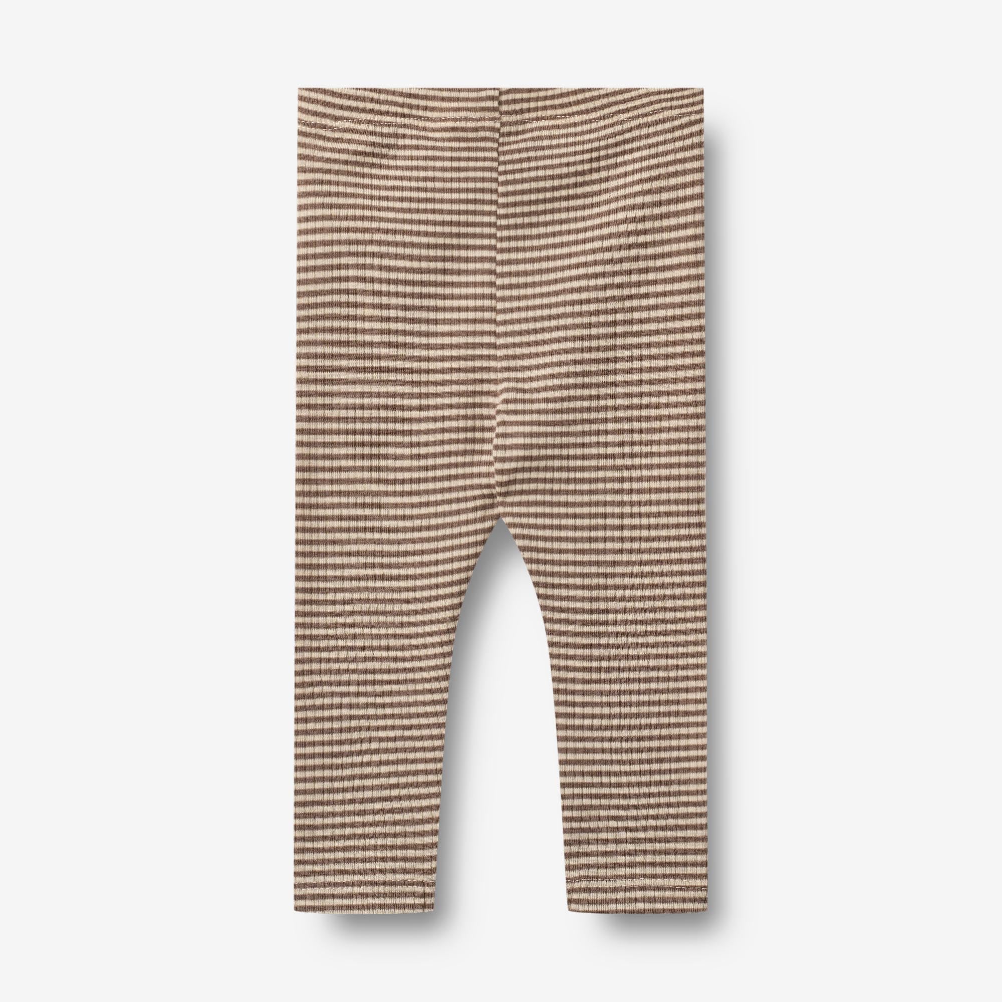 Wool Leggings Agi - wood stripe - Image 2