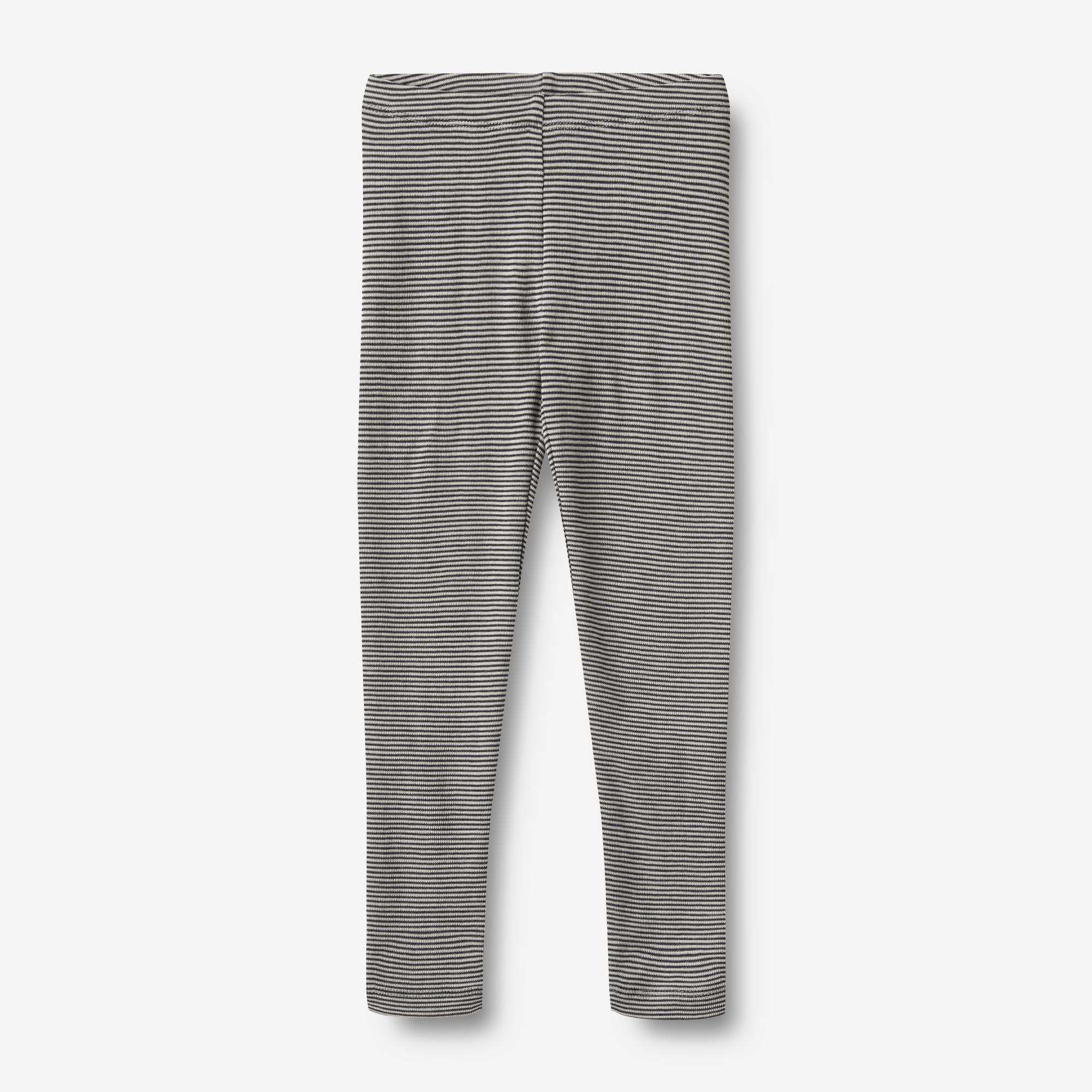 Wool Leggings Agi - navy stripe - Image 2