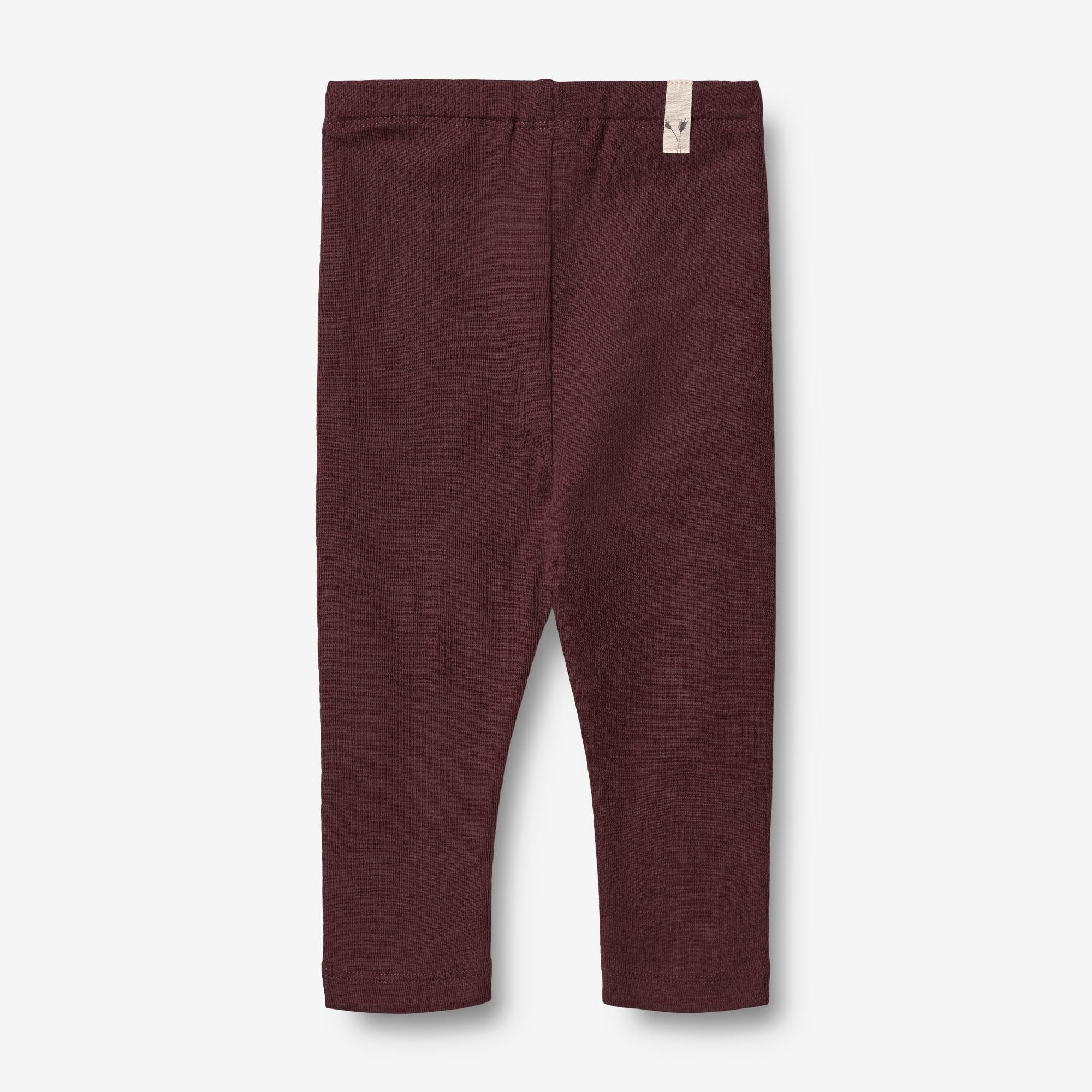 Wool Leggings | Baby - aubergine - Image 2