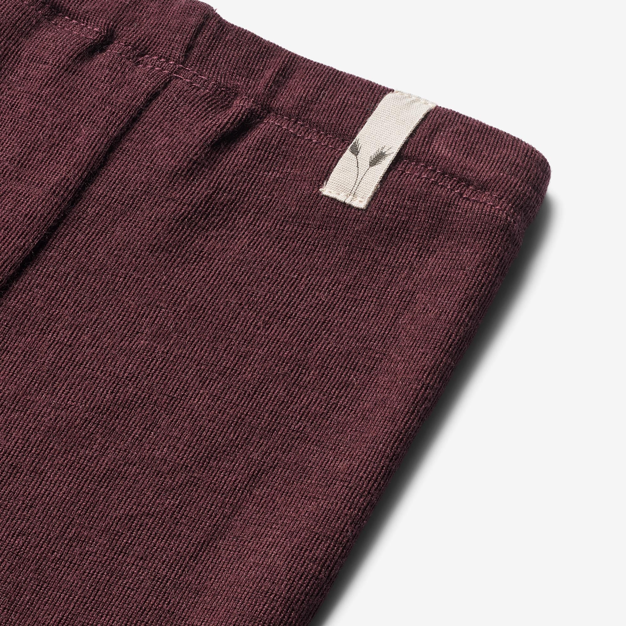 Wool Leggings | Baby - aubergine - Image 3