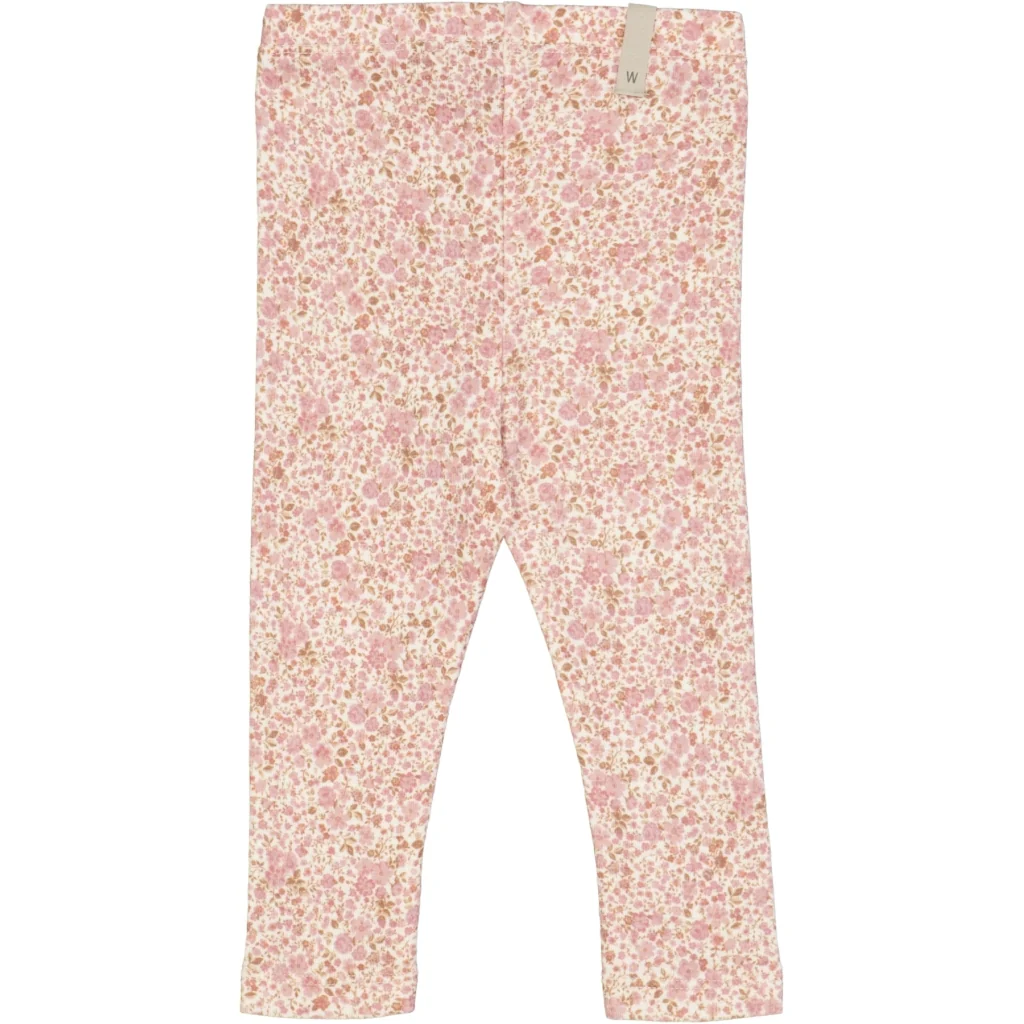 Wool Leggings - ivory flowers - Image 2