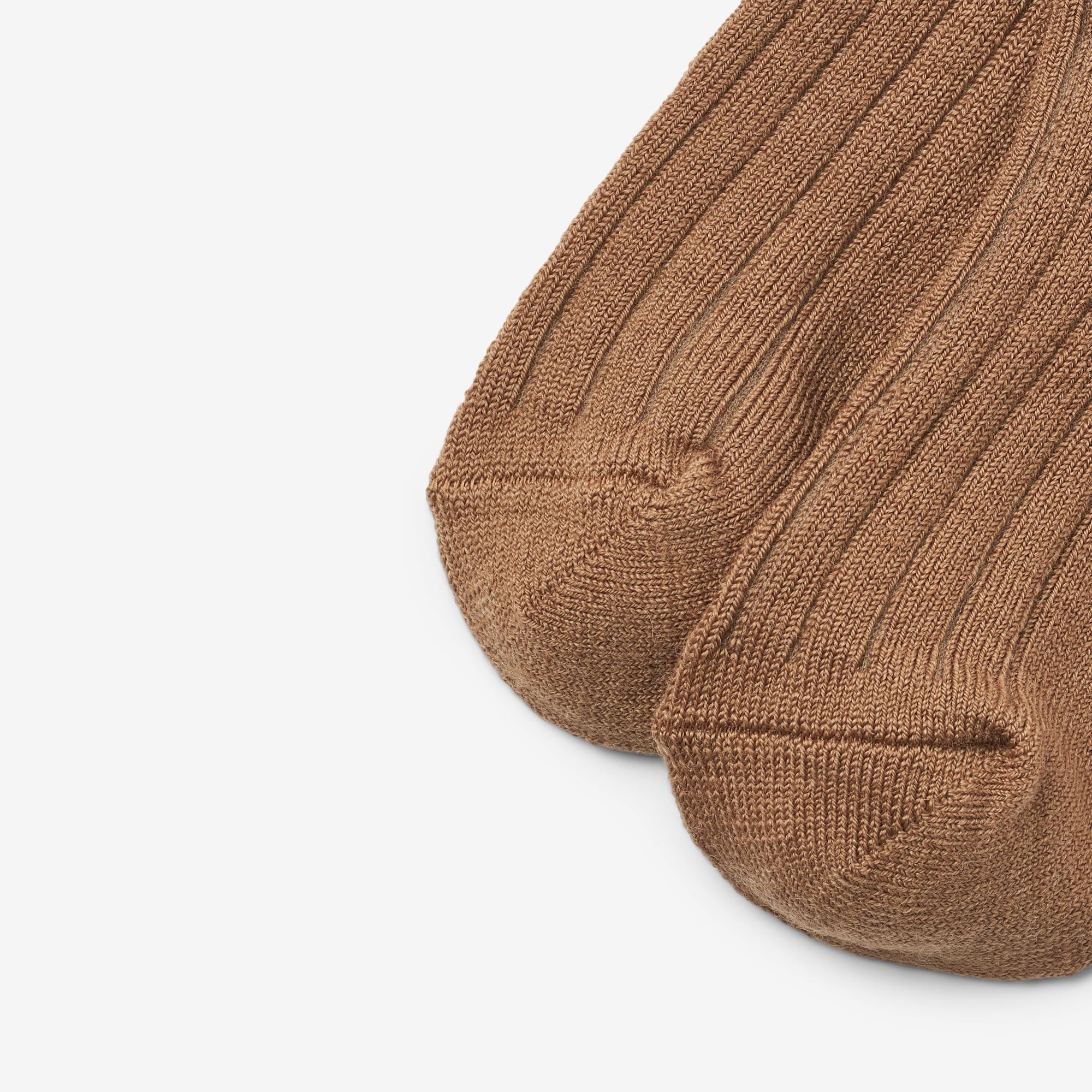 Wool Rib Socks Vilde - caramel - Image 5
