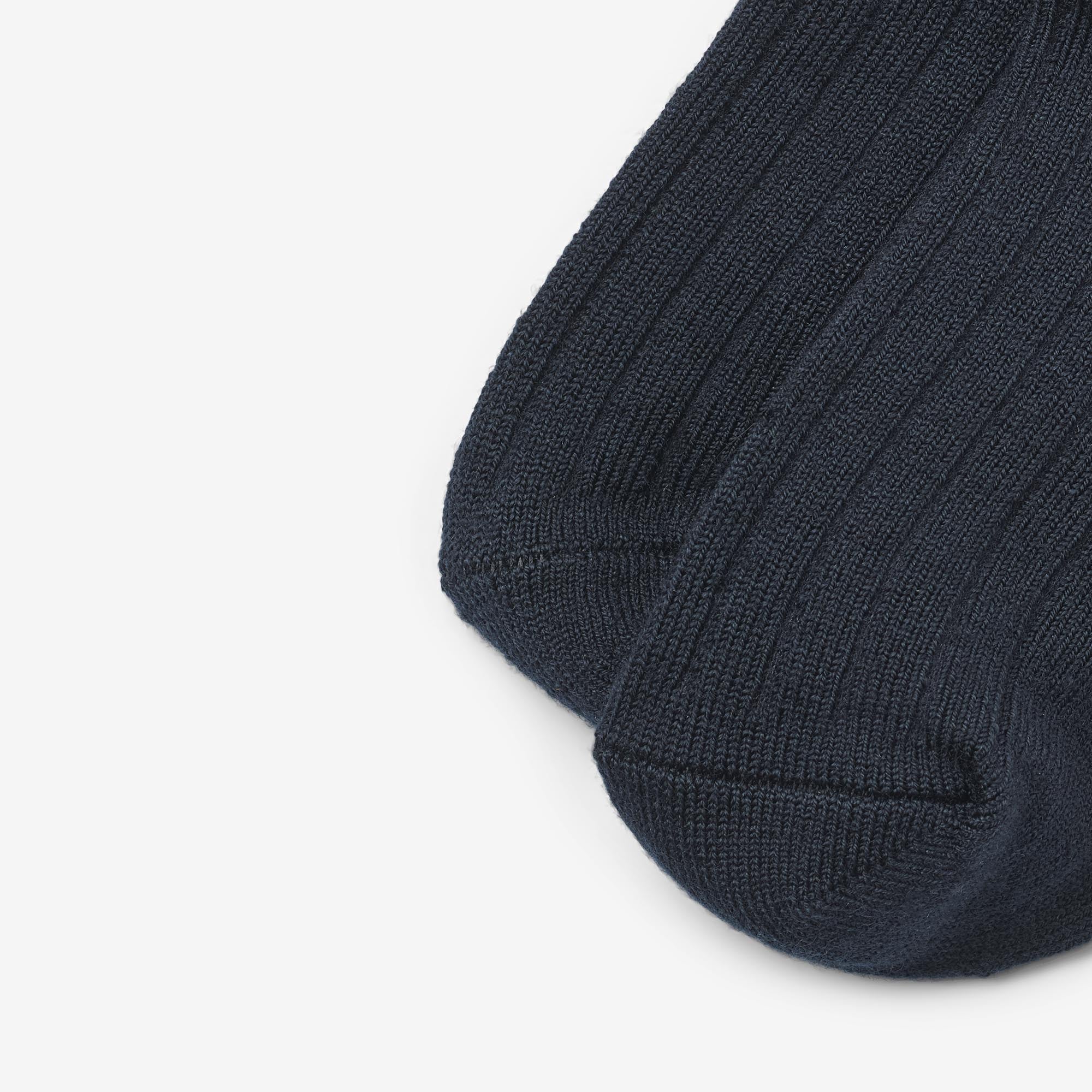 Wool Rib Socks Vilde - navy - Image 5
