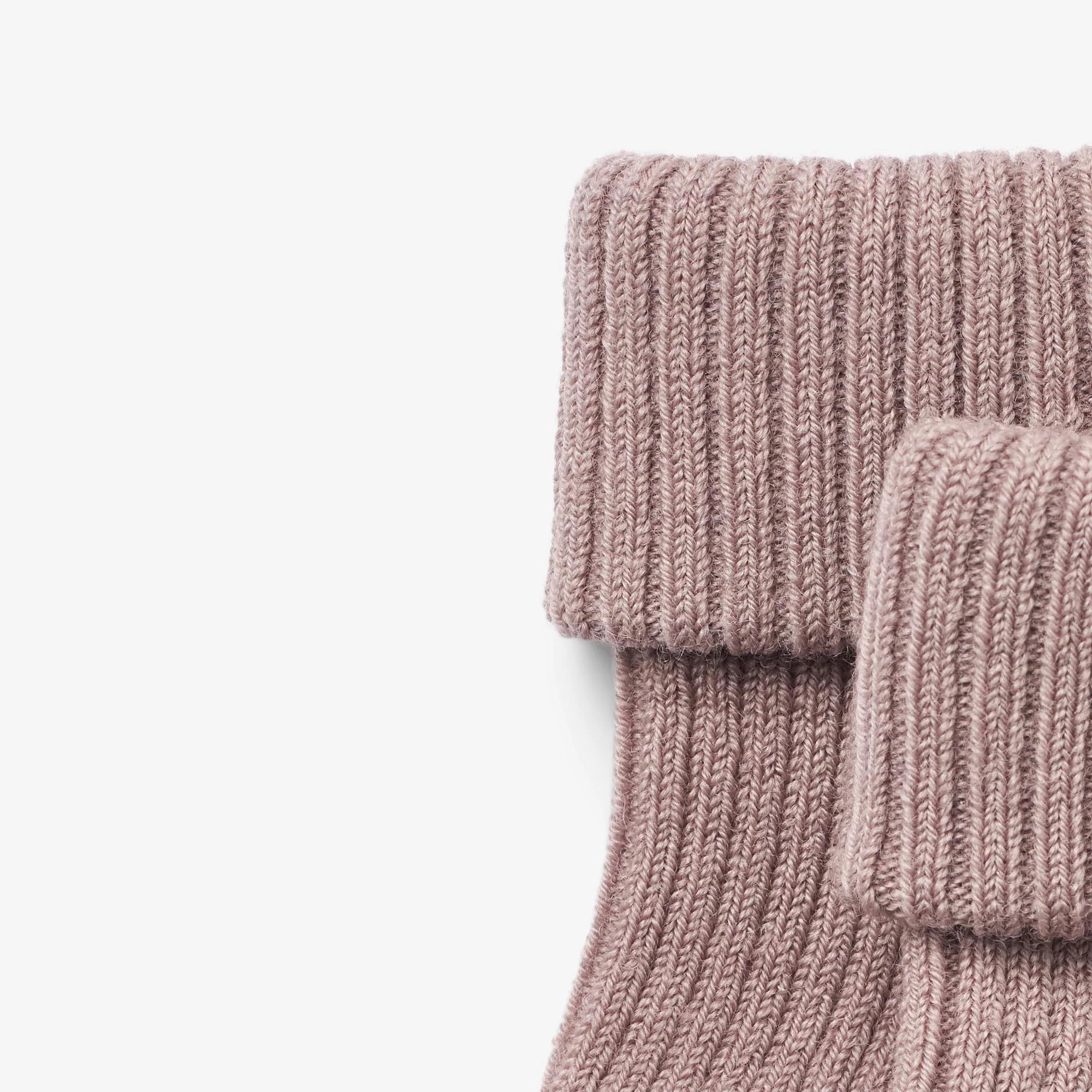 Wool Rib Socks Ziggy - dry rose - Image 3