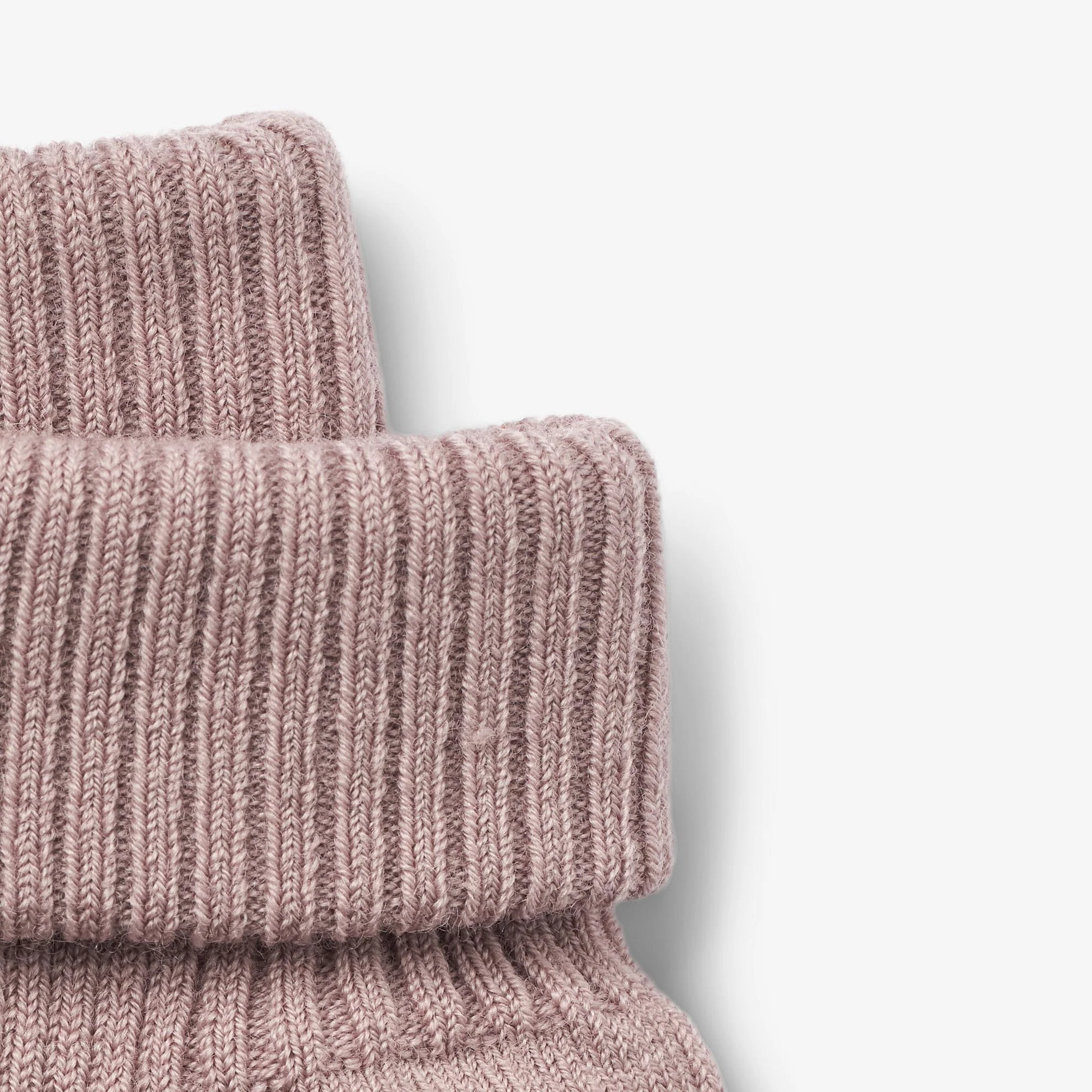 Wool Rib Socks Ziggy - dry rose - Image 4