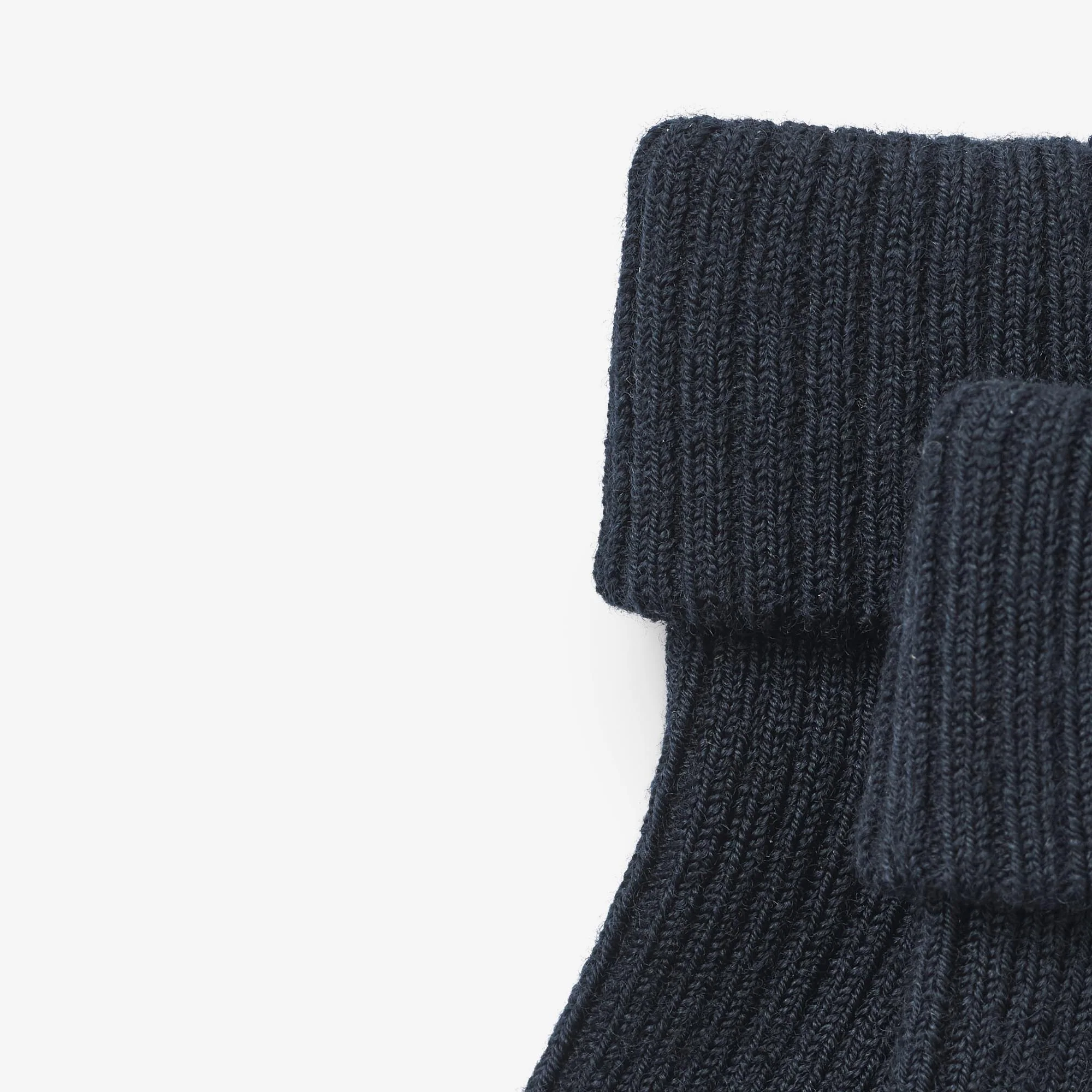 Wool Rib Socks Ziggy - navy - Image 3