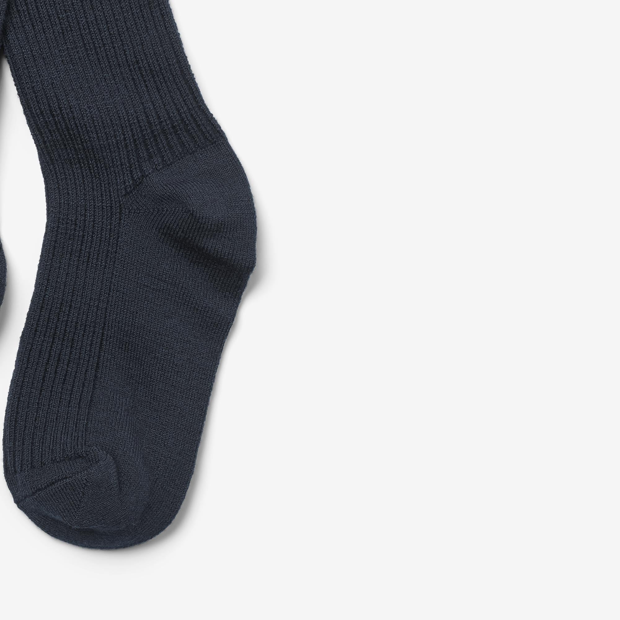 Wool Rib Tights Robin - navy - Image 2