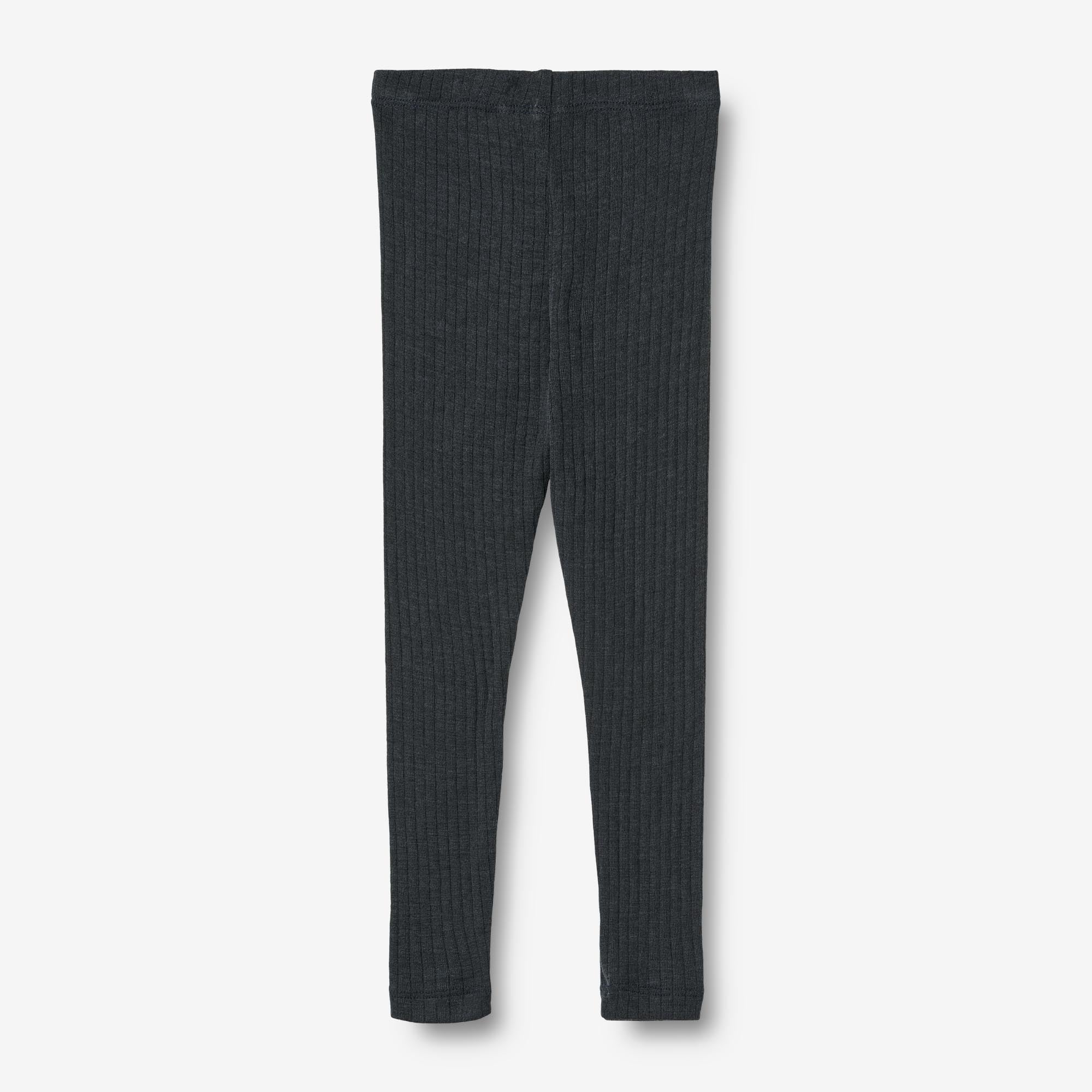 Wool Silk Leggings Agi - navy - Image 2