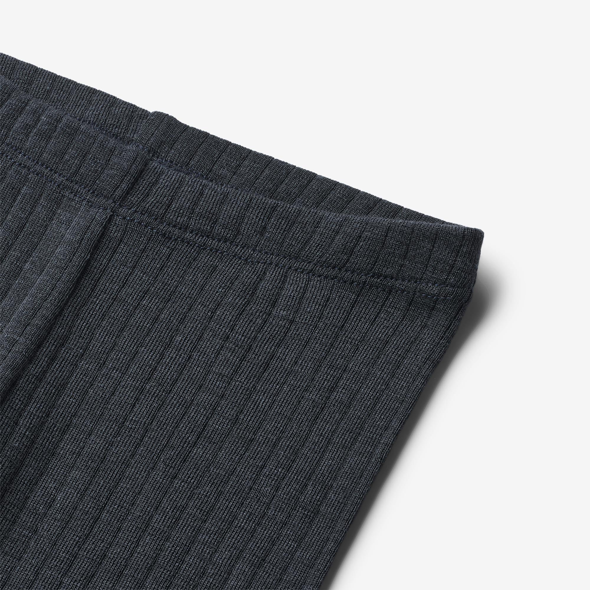 Wool Silk Leggings Agi - navy - Image 3