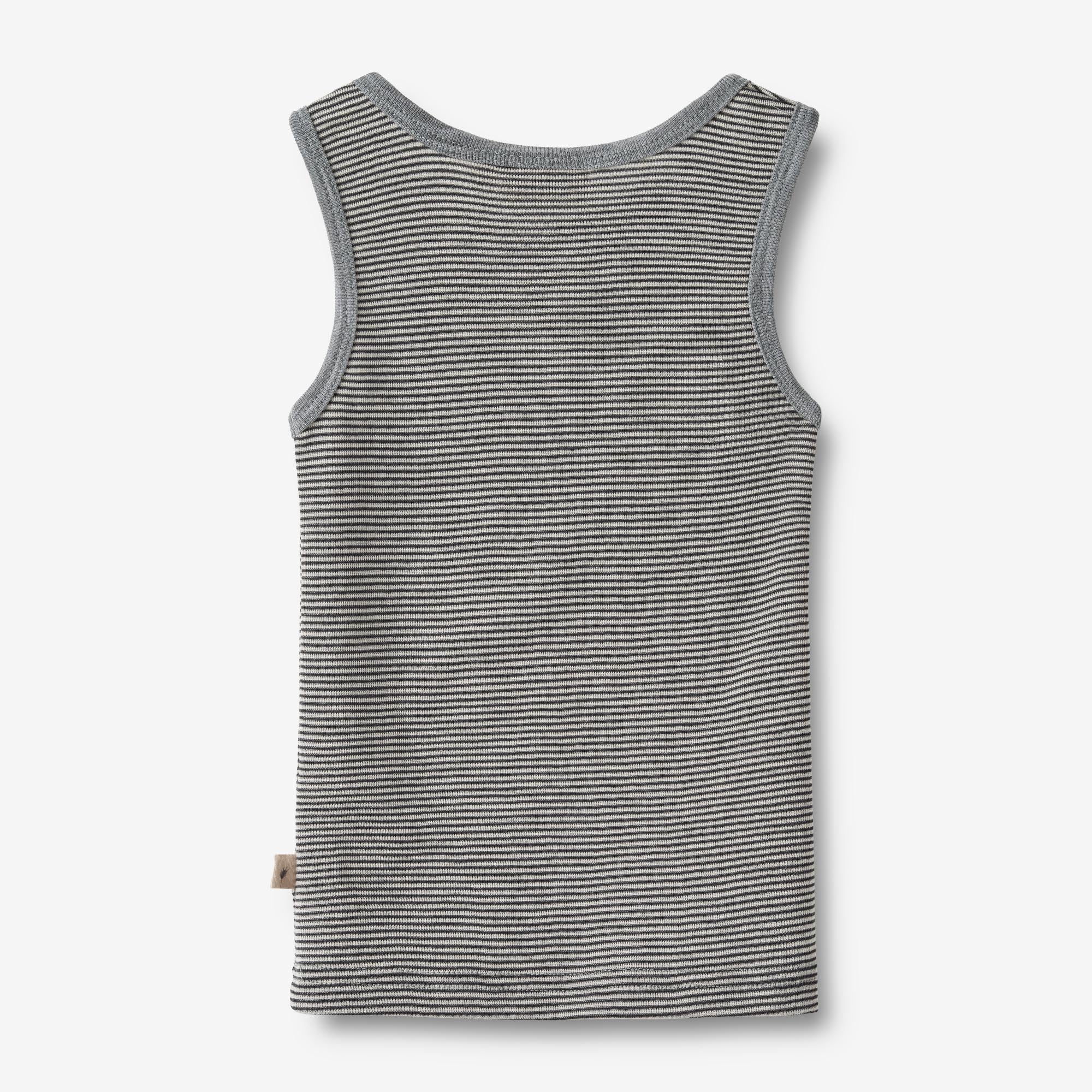 Wool Singlet Iggy - navy stripe - Image 3
