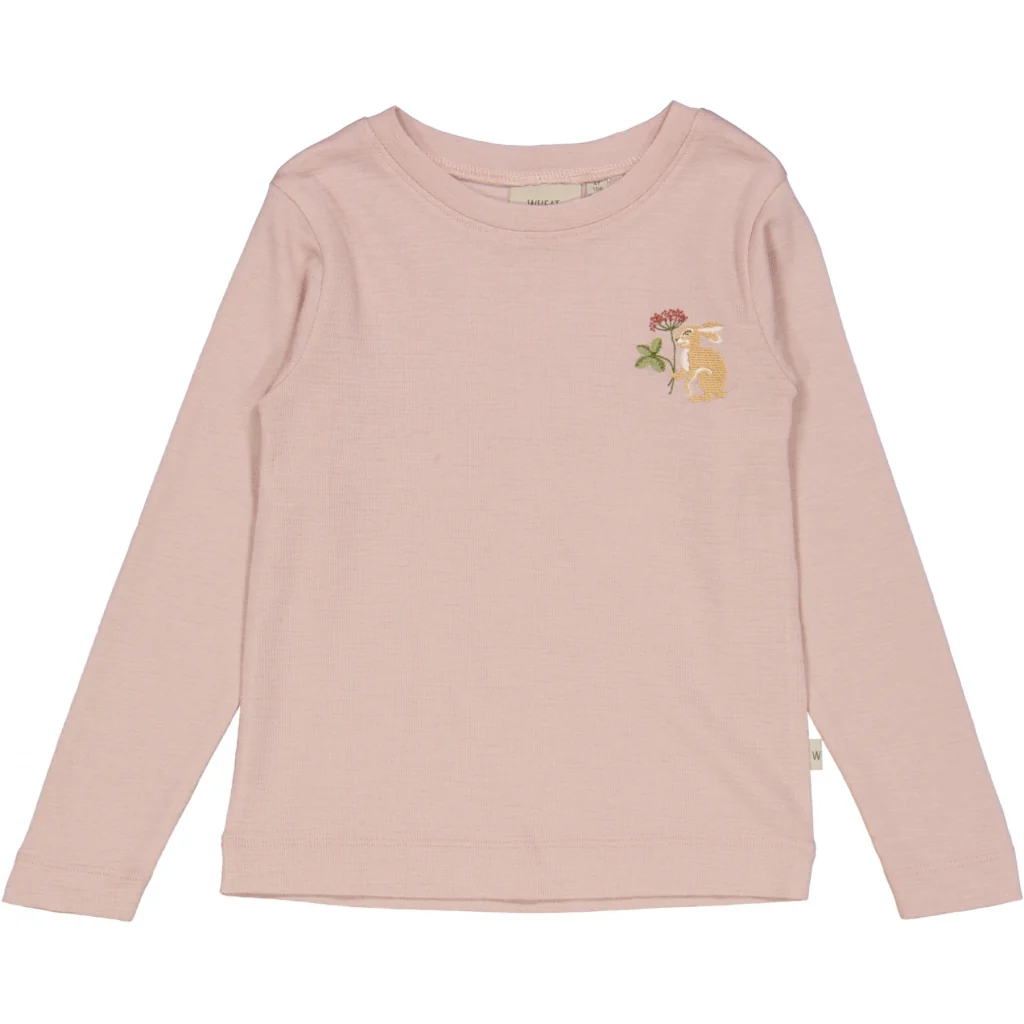 Wool T-Shirt Lucky Hare Embroidery - Image 4