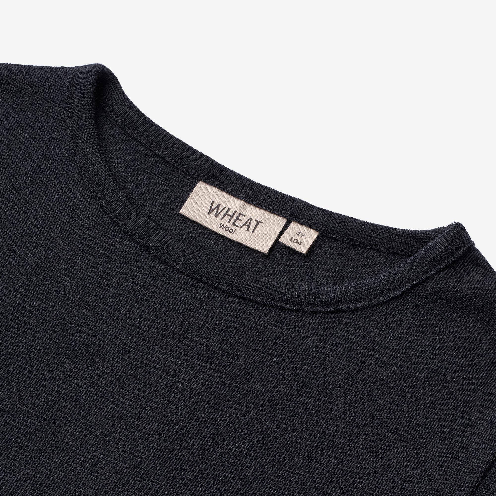 Wool T-Shirt LS - navy - Image 3
