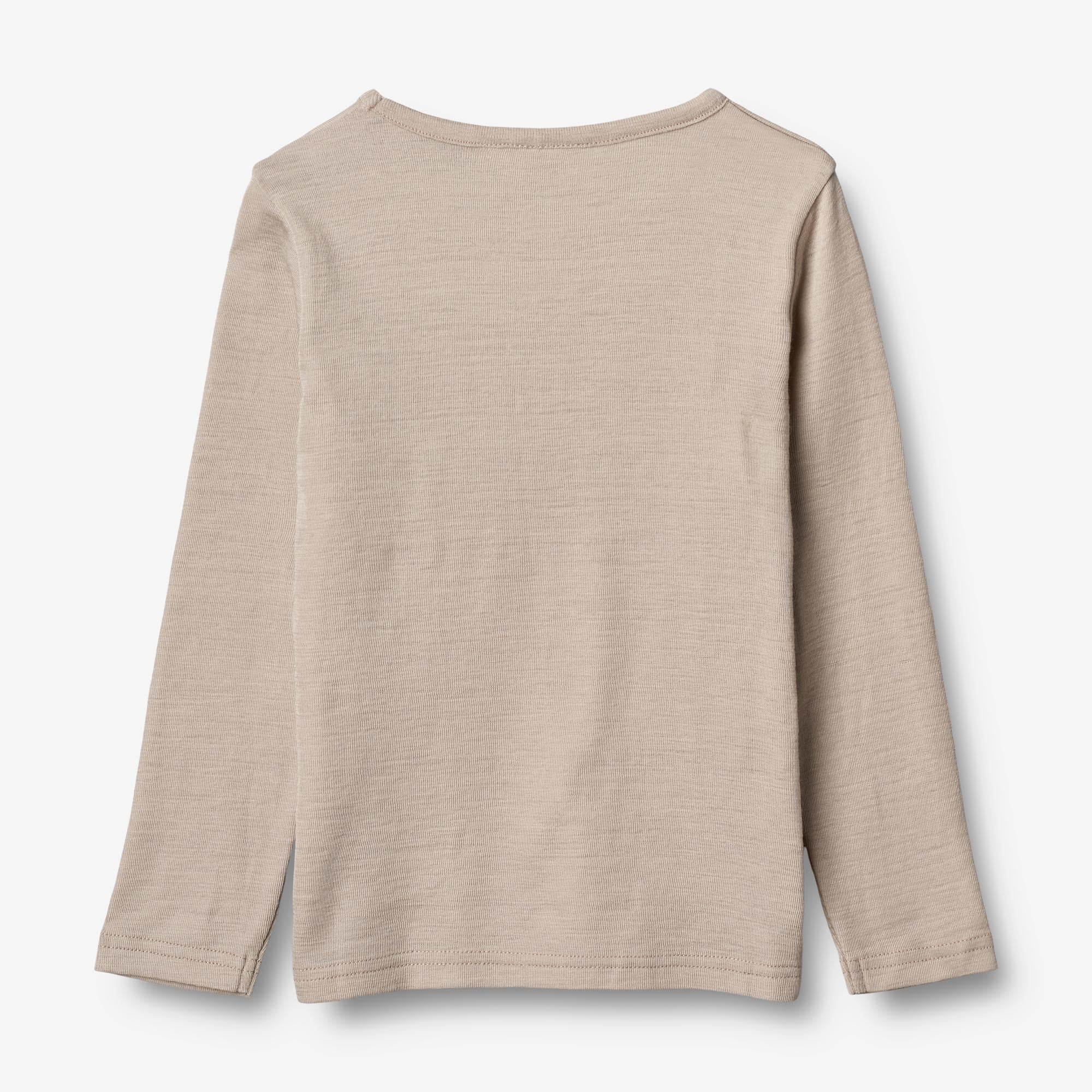 Wool T-Shirt LS - soft beige - Image 2