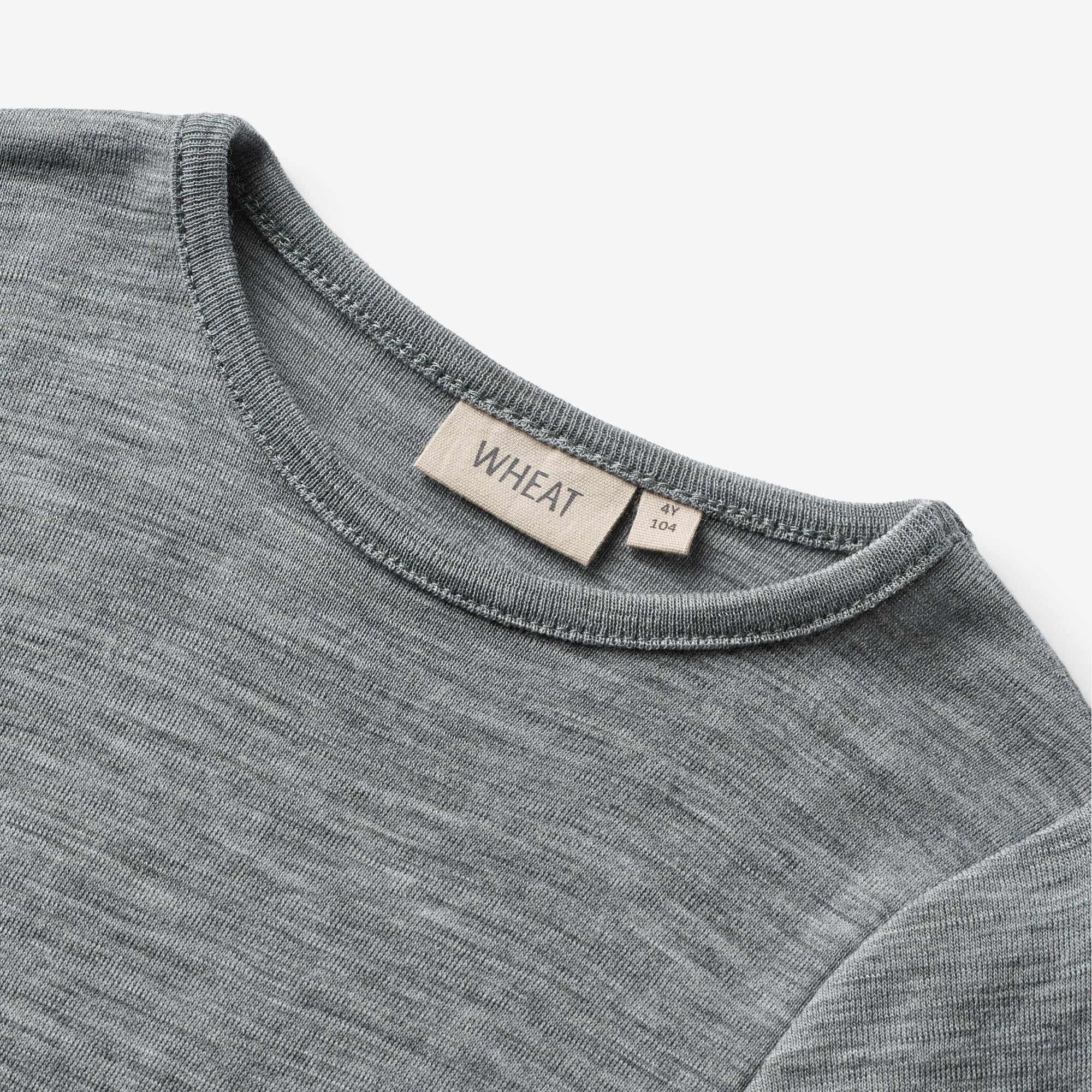 Wool T-shirt S/S Seo - melange grey - Image 3
